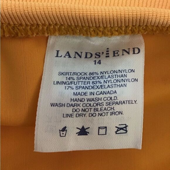 Land’s End 2-Piece Swimsuit Bikini Halter Top And Swim Skirt Set Vintage Size 14 - Picture 14 of 14